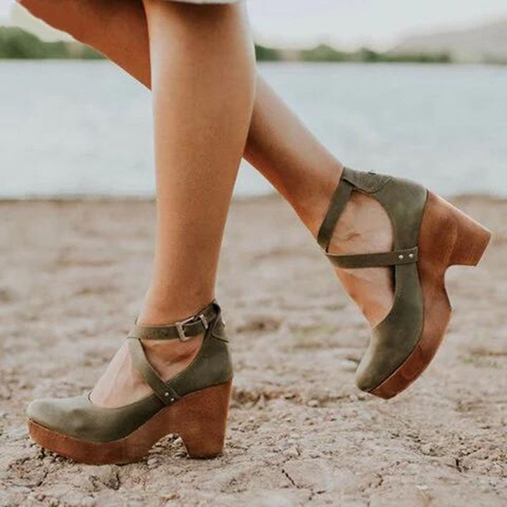 Teresa Closed Toe Wedge Heels