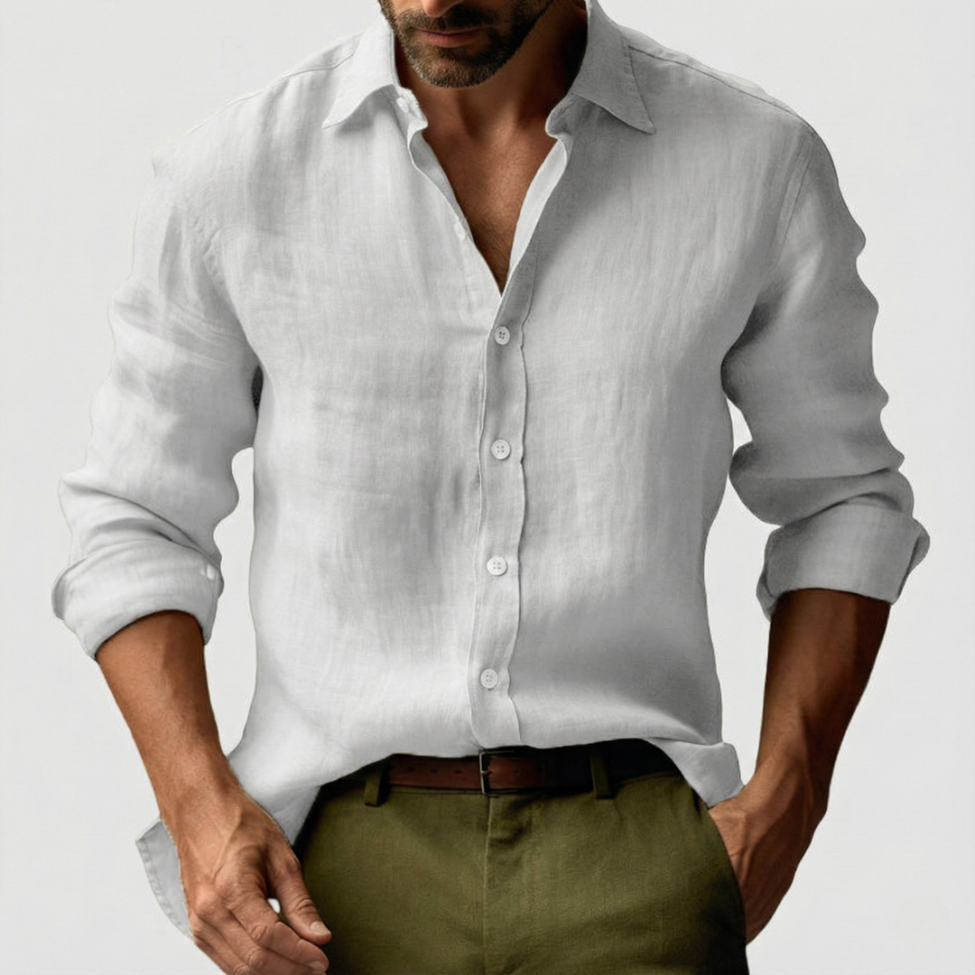 Alessio Vintage Linen Blend Shirt