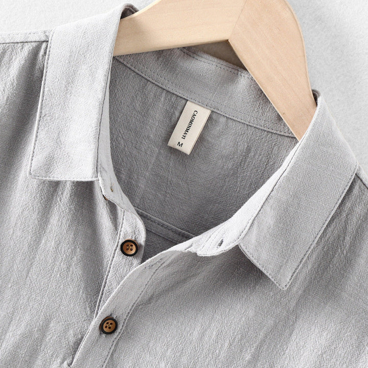 Nico Linen Blend Pull-On Shirt