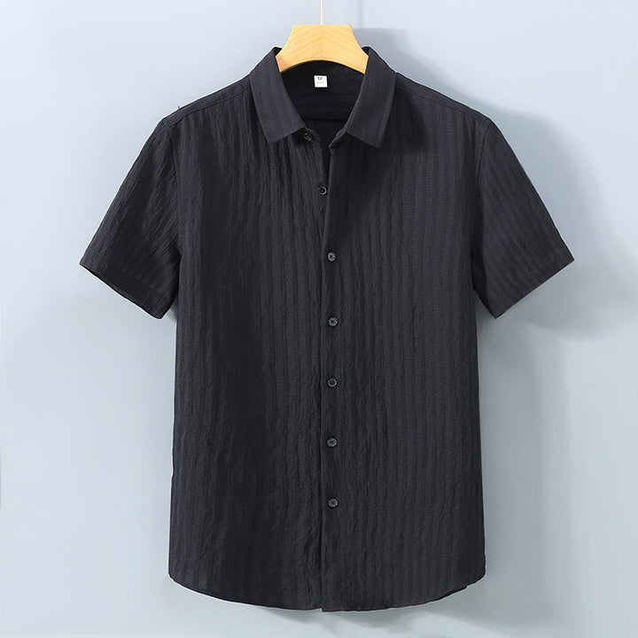 Leandro Textured Stripe Button Up Shirt