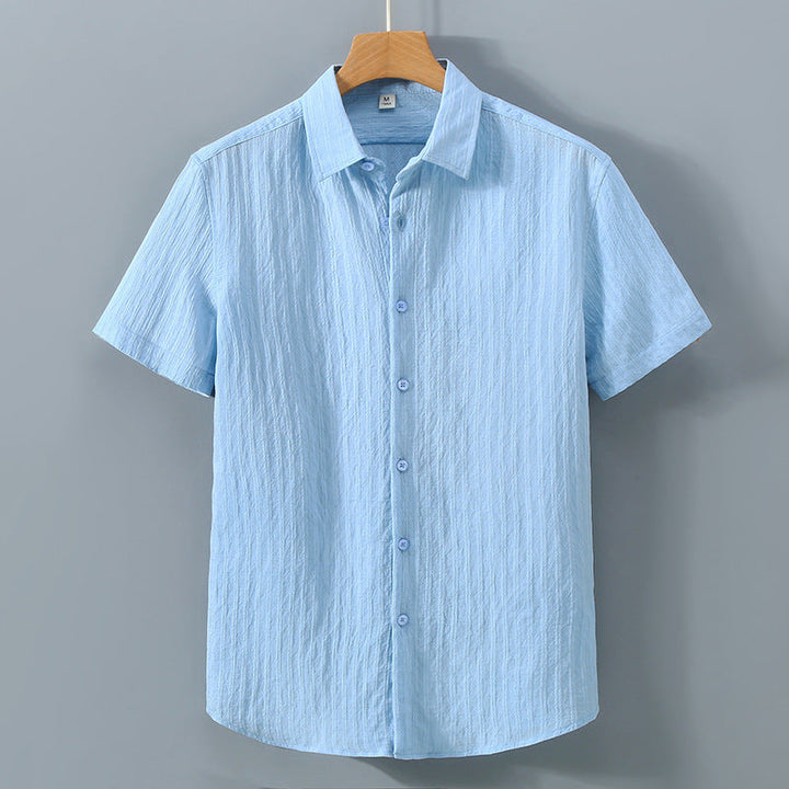 Leandro Textured Stripe Button Up Shirt