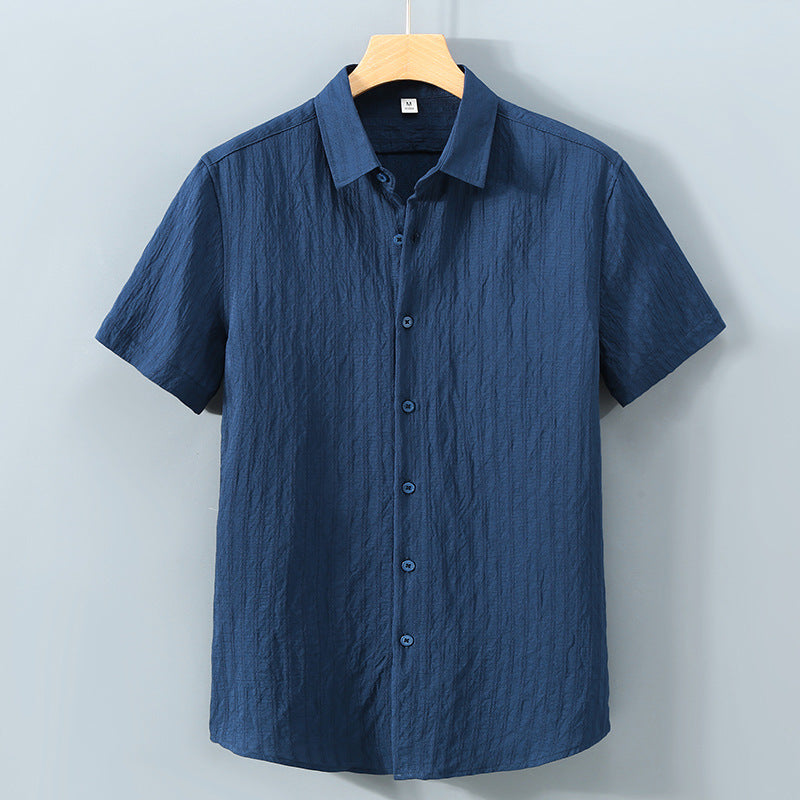 Leandro Textured Stripe Button Up Shirt
