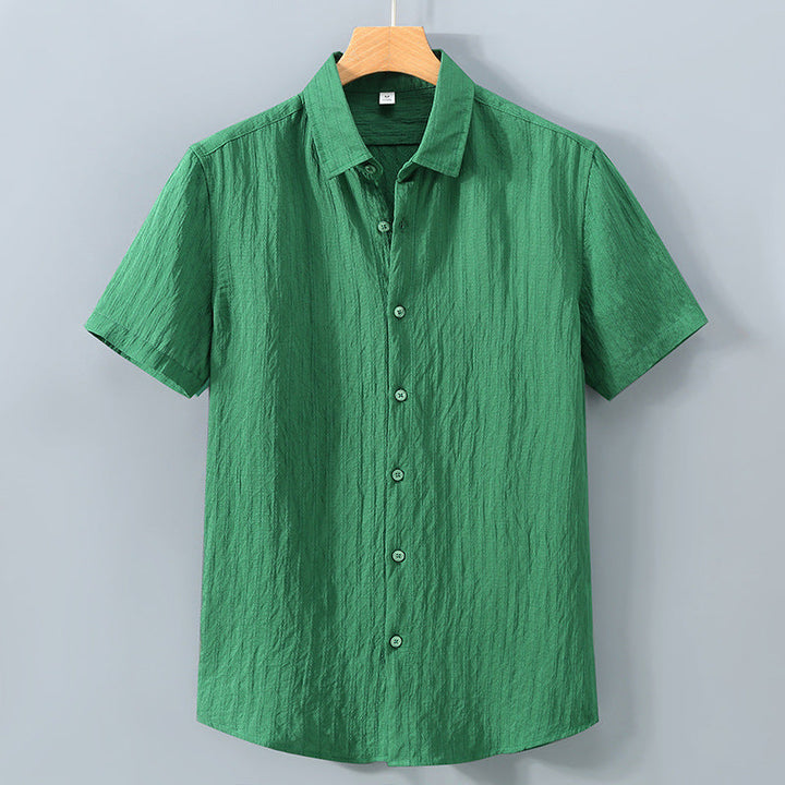 Leandro Textured Stripe Button Up Shirt