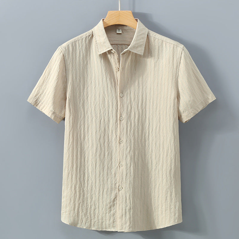 Leandro Textured Stripe Button Up Shirt