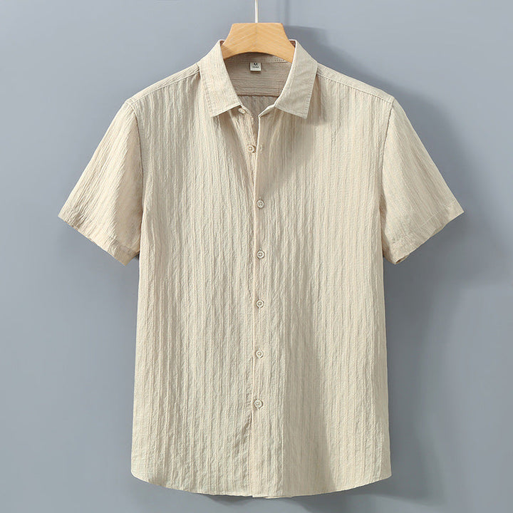 Leandro Textured Stripe Button Up Shirt