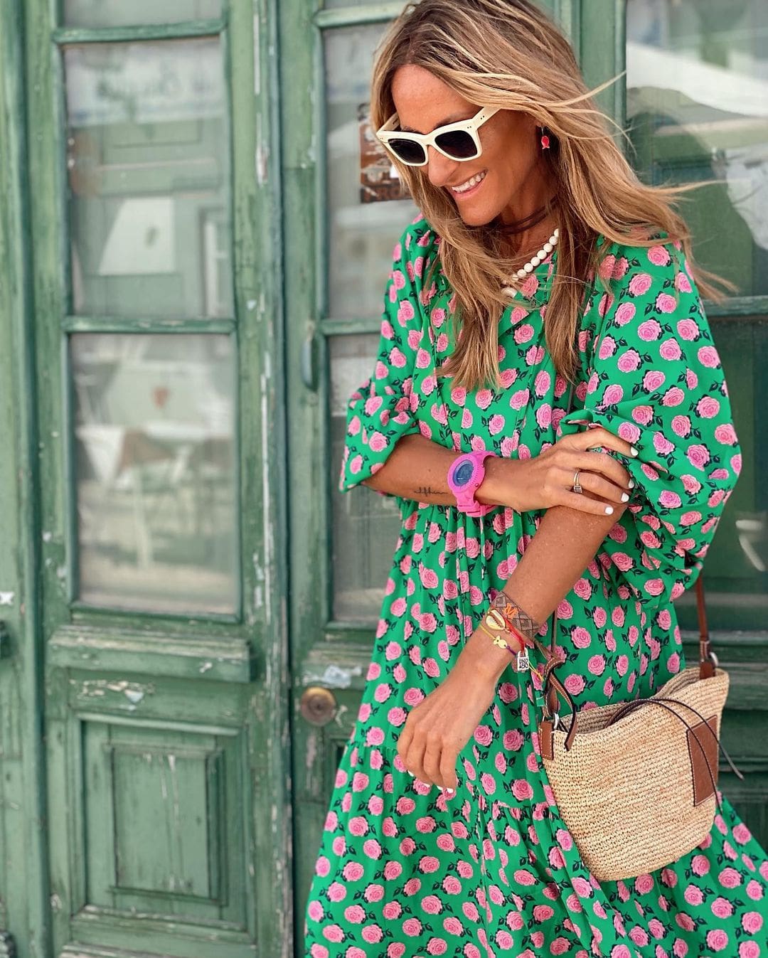 Haven Printed Spring Maxi Dress