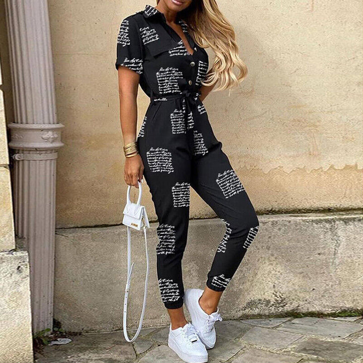 Noa Belted Button Jumpsuit