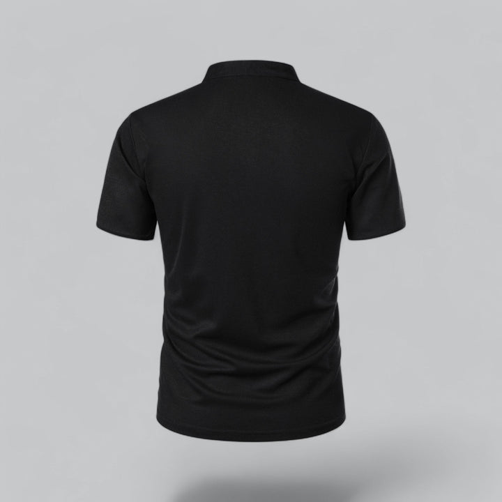 Matteo Tailored Collarless Polo Shirt