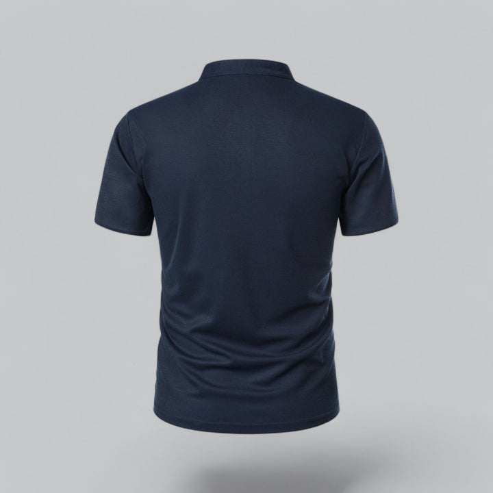 Matteo Tailored Collarless Polo Shirt