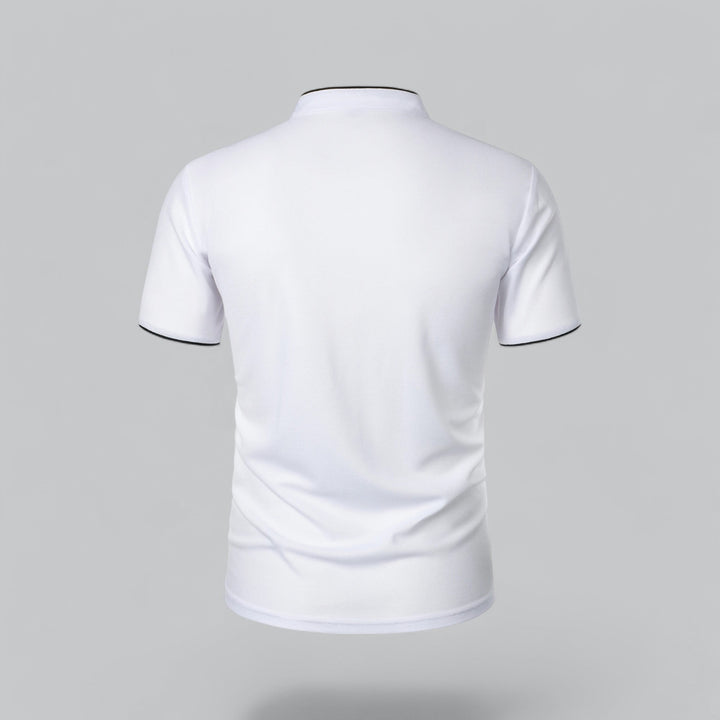 Matteo Tailored Collarless Polo Shirt