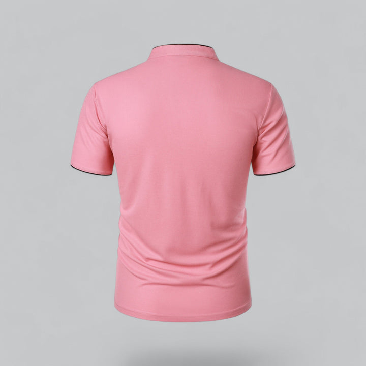 Matteo Tailored Collarless Polo Shirt