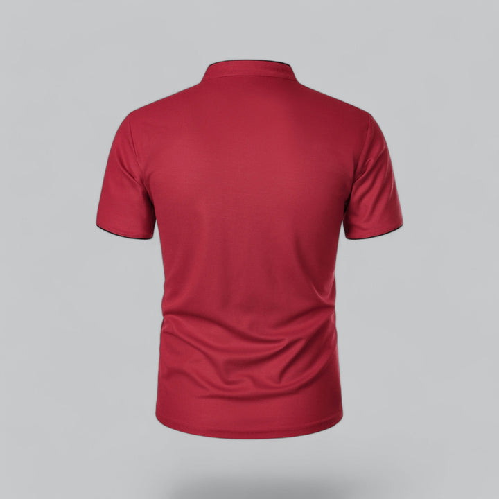 Matteo Tailored Collarless Polo Shirt