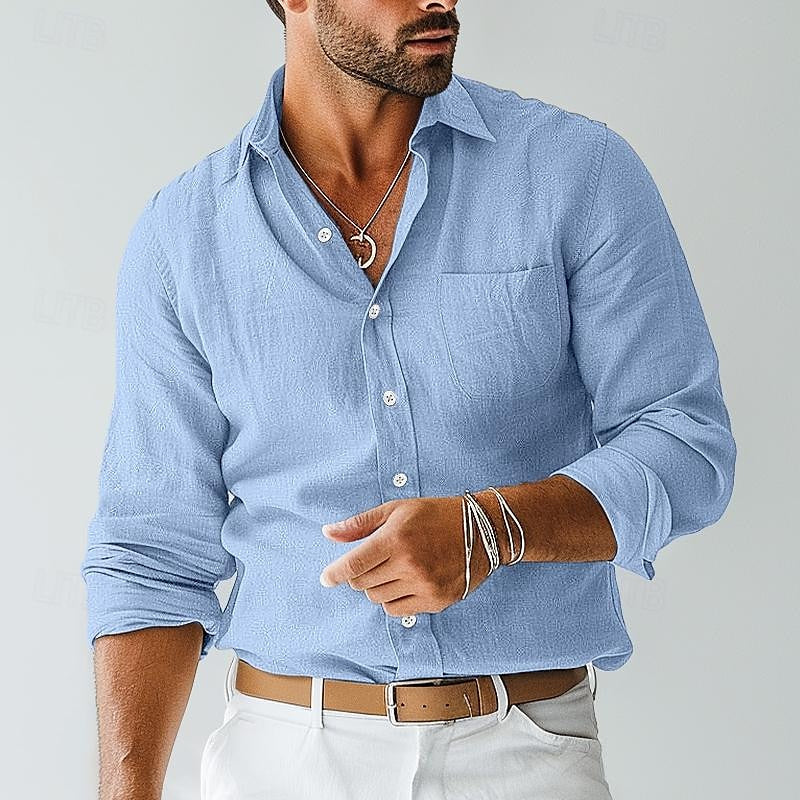Luca Relaxed Lightweight Long Sleeve Shirt
