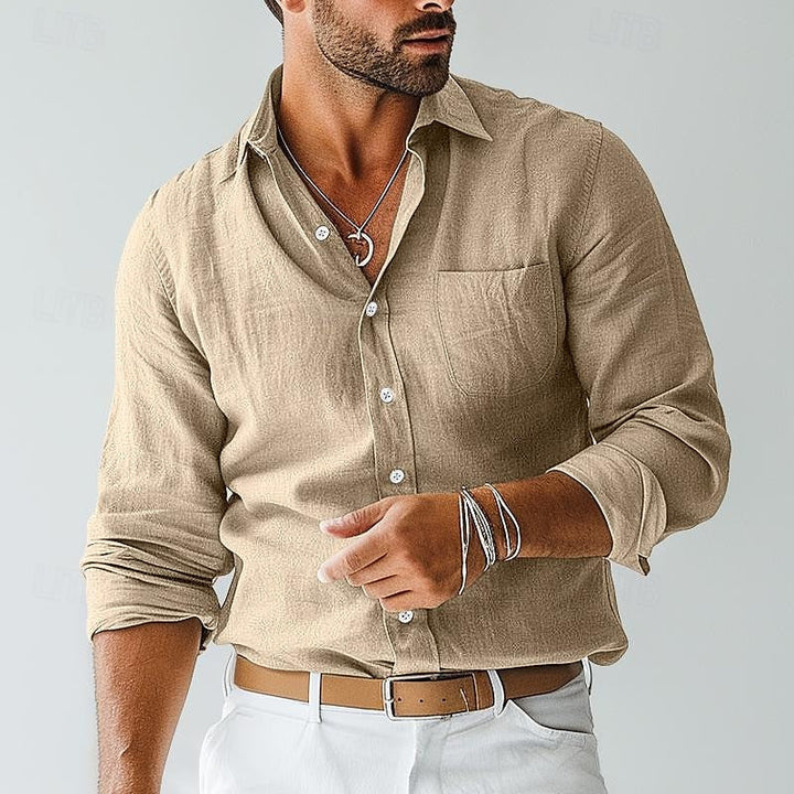 Luca Relaxed Lightweight Long Sleeve Shirt