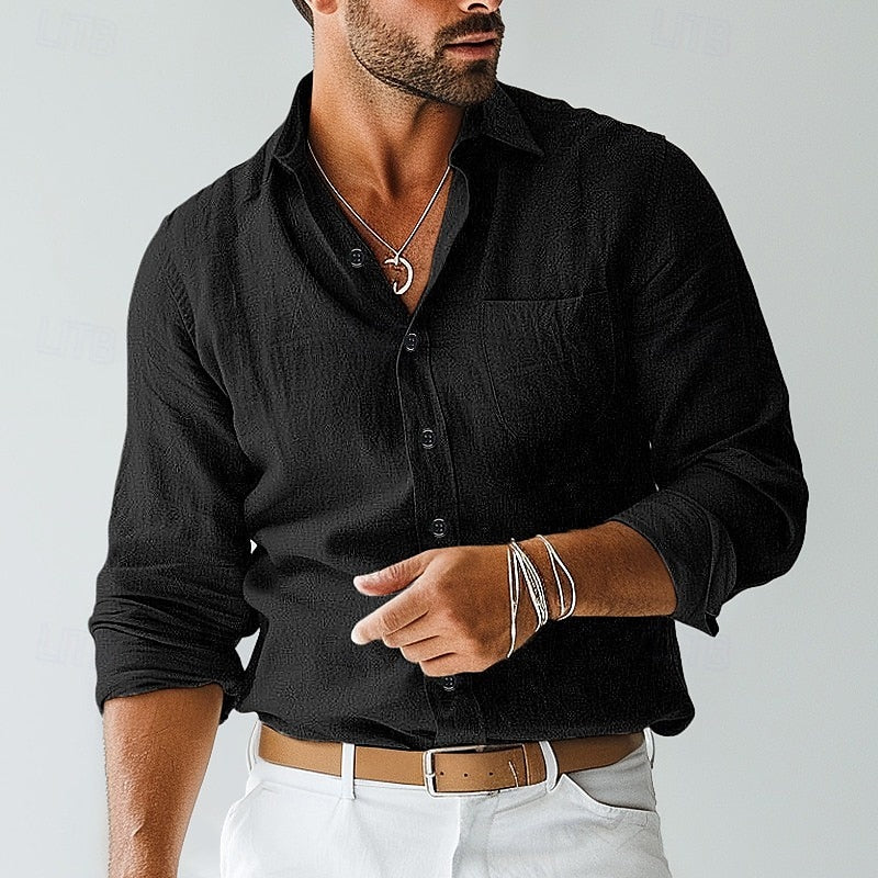 Luca Relaxed Lightweight Long Sleeve Shirt