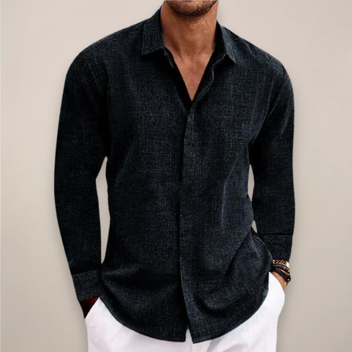 Matteo Tailored Linen Blend Shirt