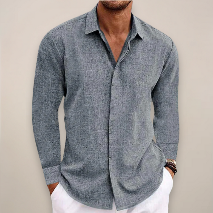 Matteo Tailored Linen Blend Shirt