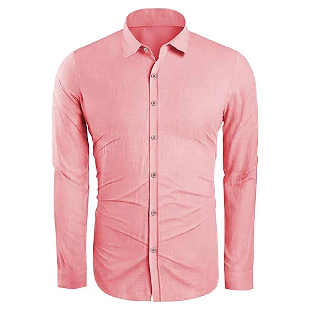 Alvaro Linen Blend Long Sleeve Shirt
