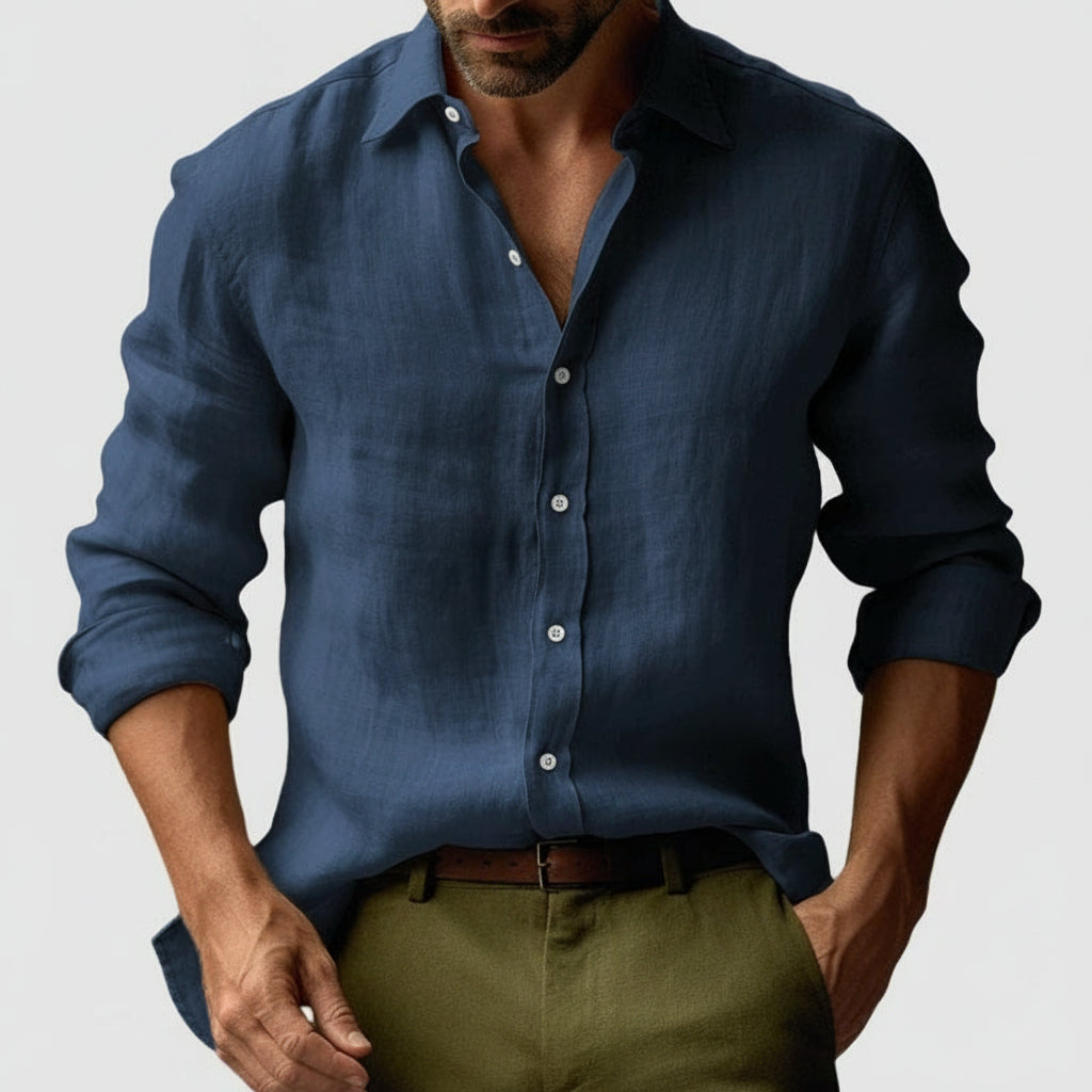 Alessio Vintage Linen Blend Shirt