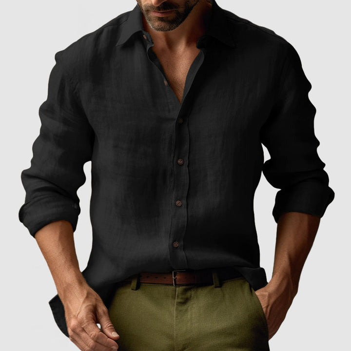 Alessio Vintage Linen Blend Shirt