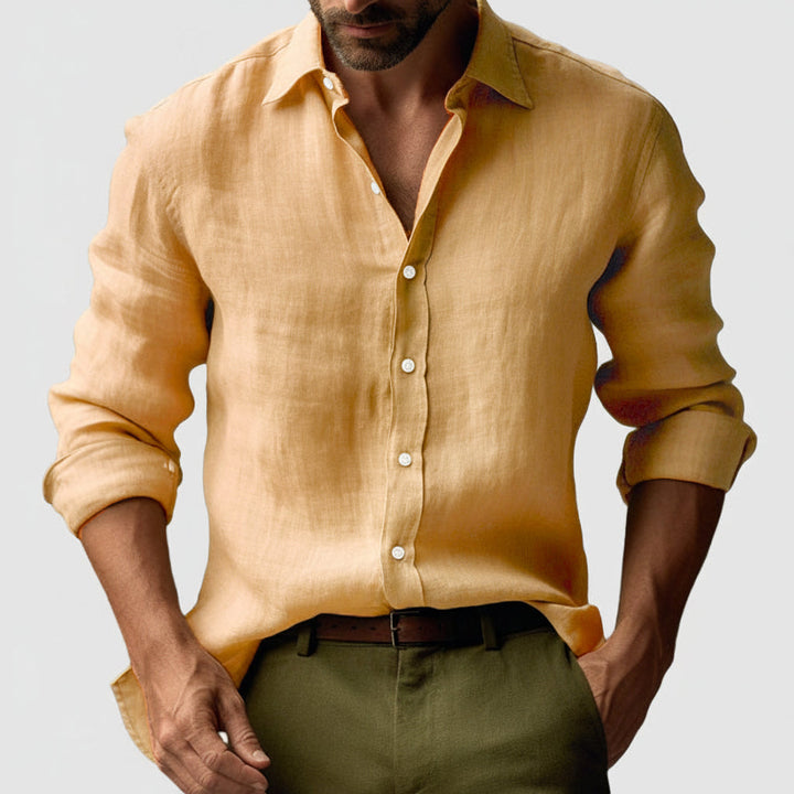 Alessio Vintage Linen Blend Shirt