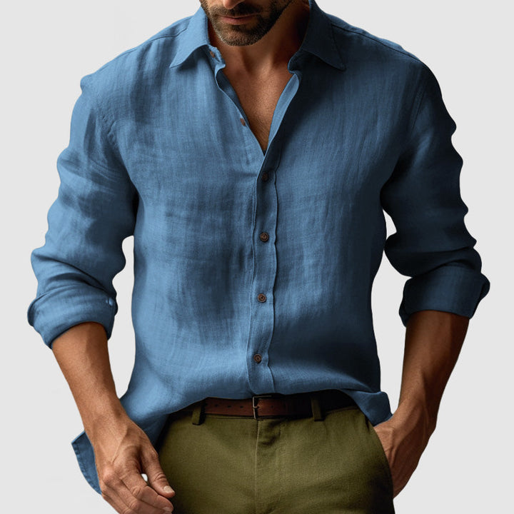 Alessio Vintage Linen Blend Shirt