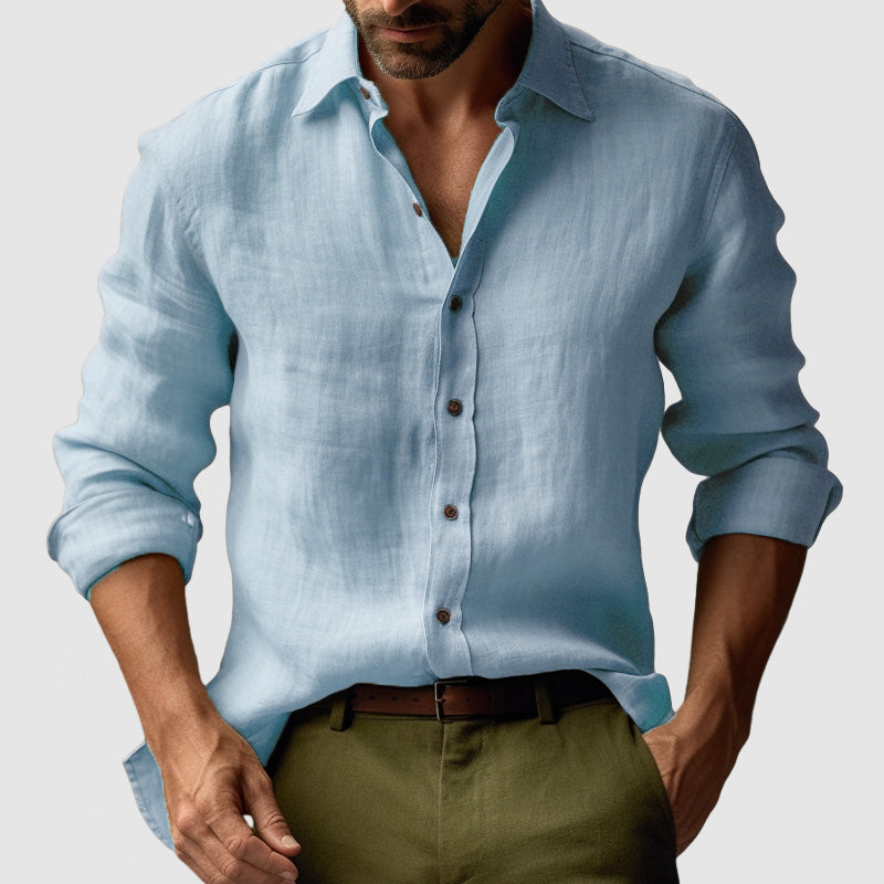Alessio Vintage Linen Blend Shirt