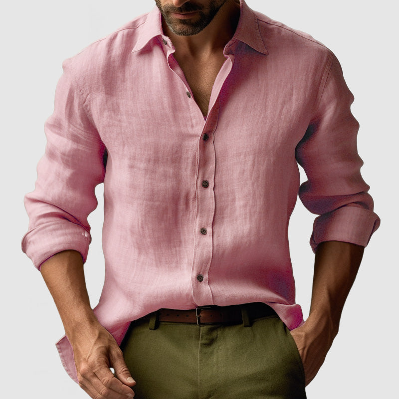 Alessio Vintage Linen Blend Shirt