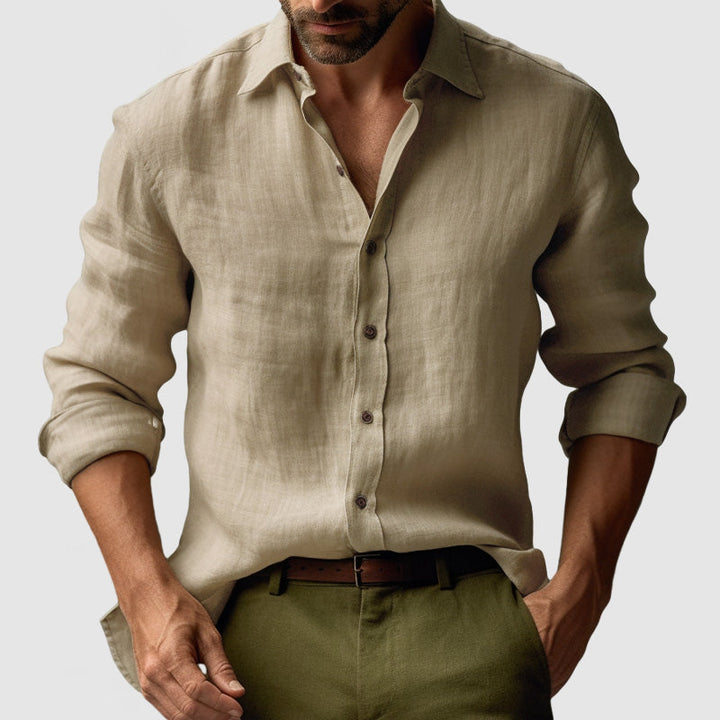 Alessio Vintage Linen Blend Shirt