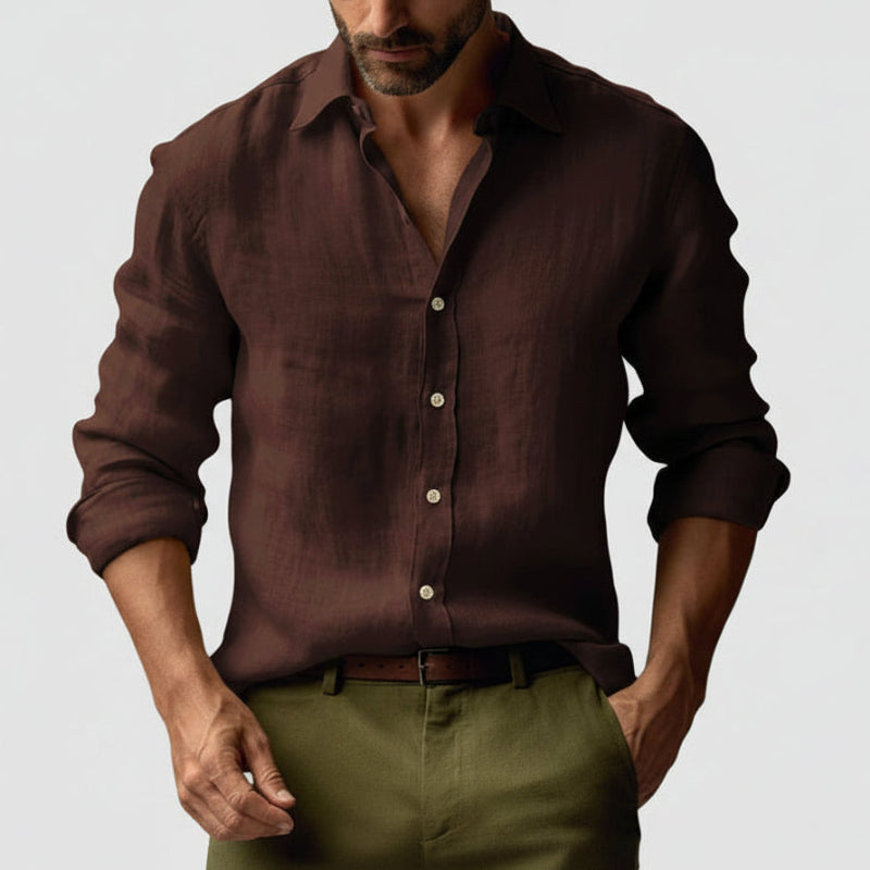 Alessio Vintage Linen Blend Shirt