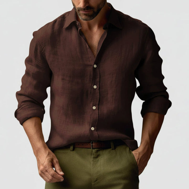 Alessio Vintage Linen Blend Shirt