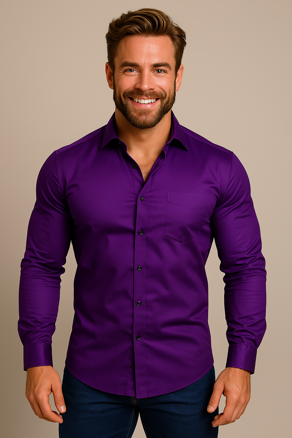 Sebastian Structured Button Up Shirt
