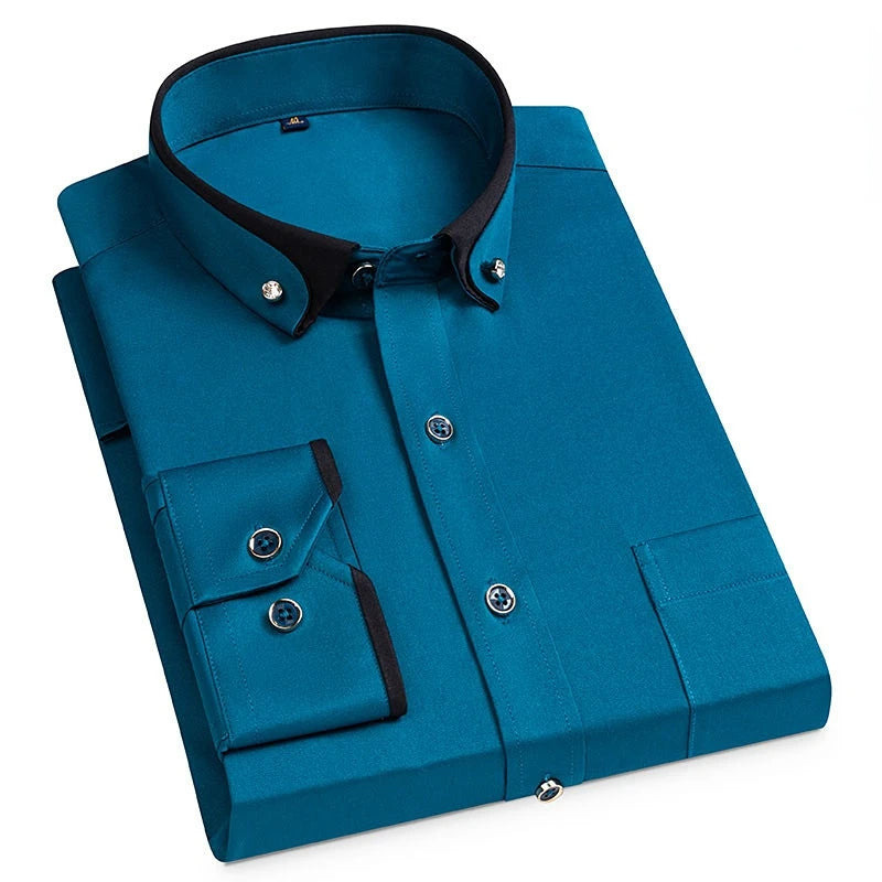 Dante Contrast Collar Tailored Shirt