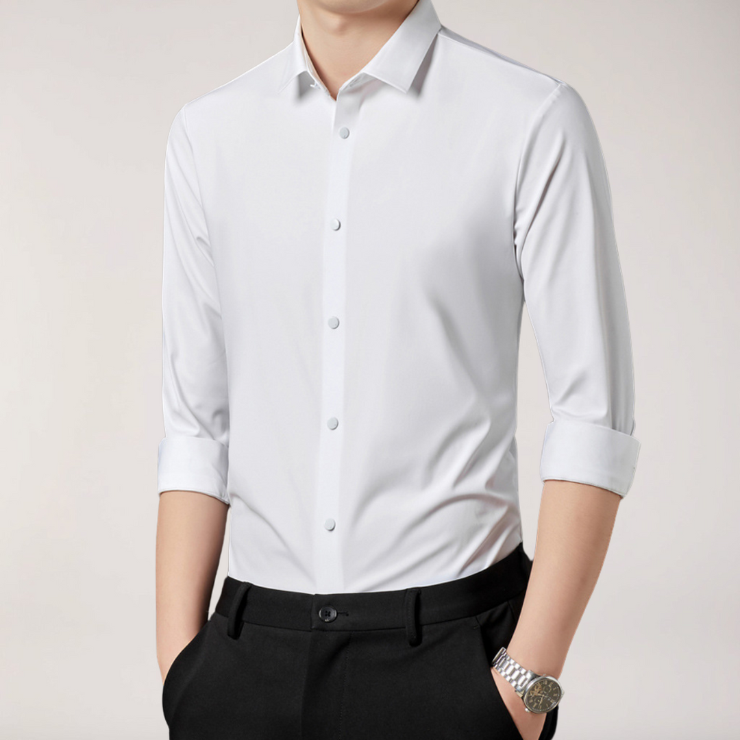 Rafael Tailored Stretch Button Up Shirt
