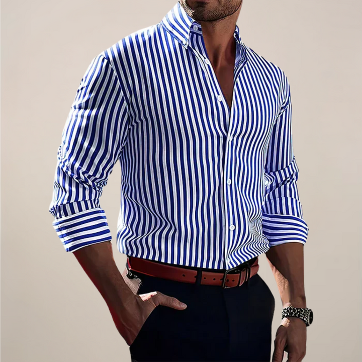 Leandro Classic Striped Long Sleeve Shirt