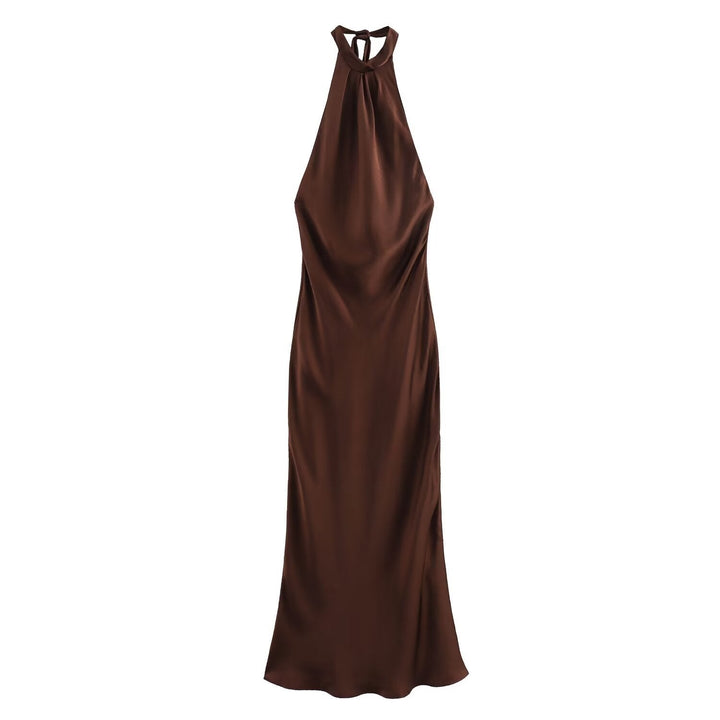 Charlotte Elegant Halter Midi Dress