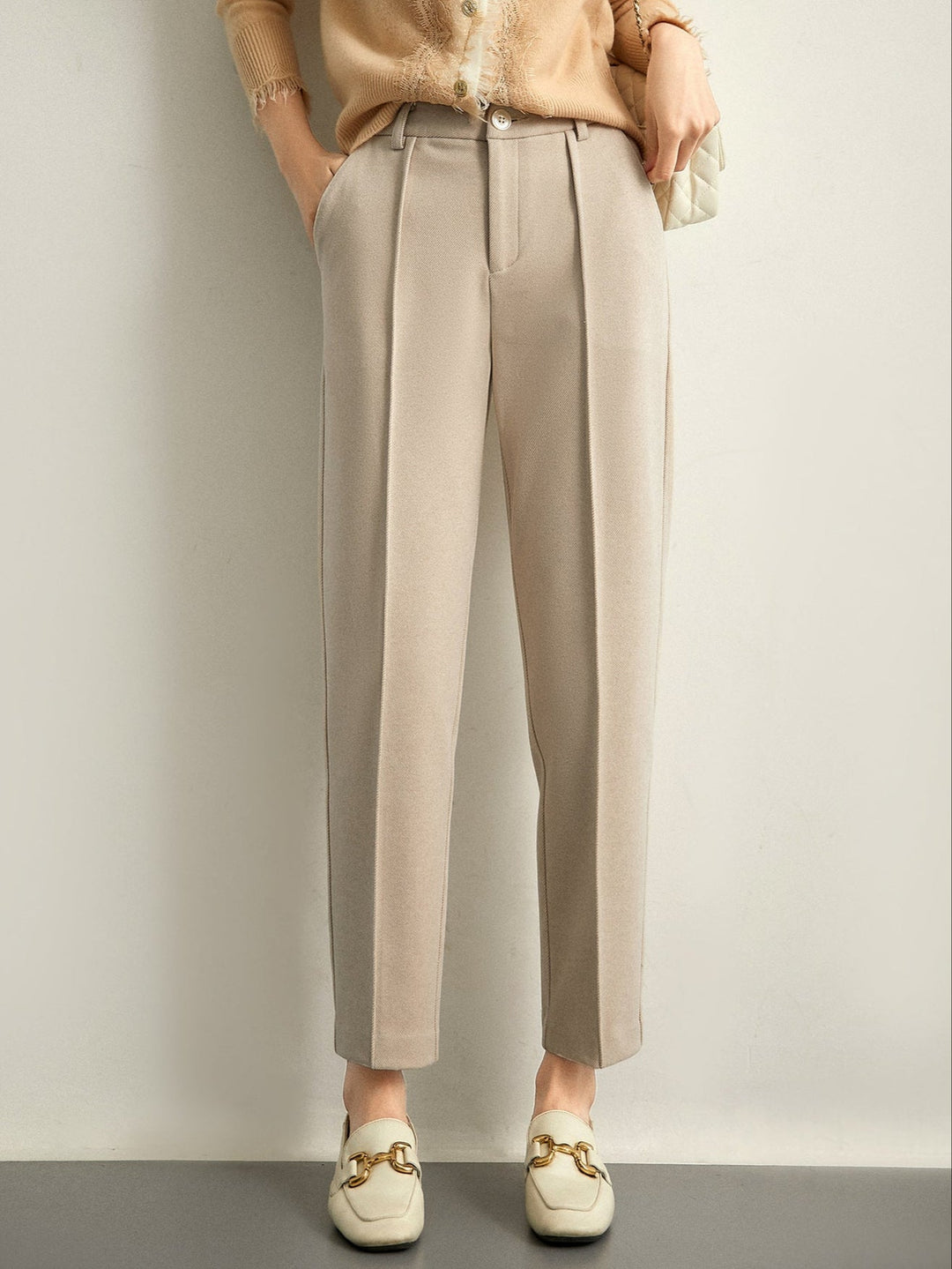 Elira Tapered Wool Trousers