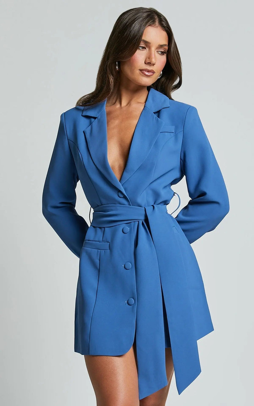 Arielle Belted Blazer Mini Dress