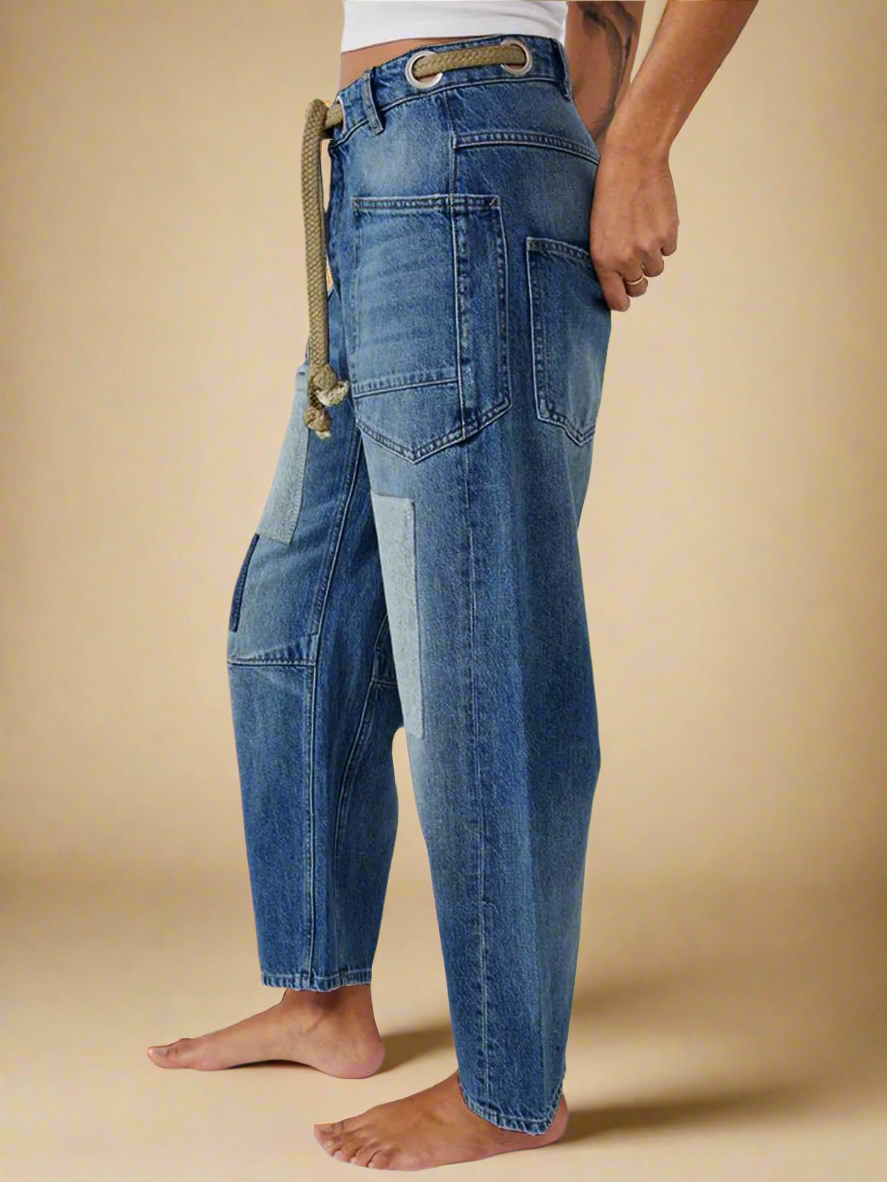 Elodie Artisan Drawstring Jeans