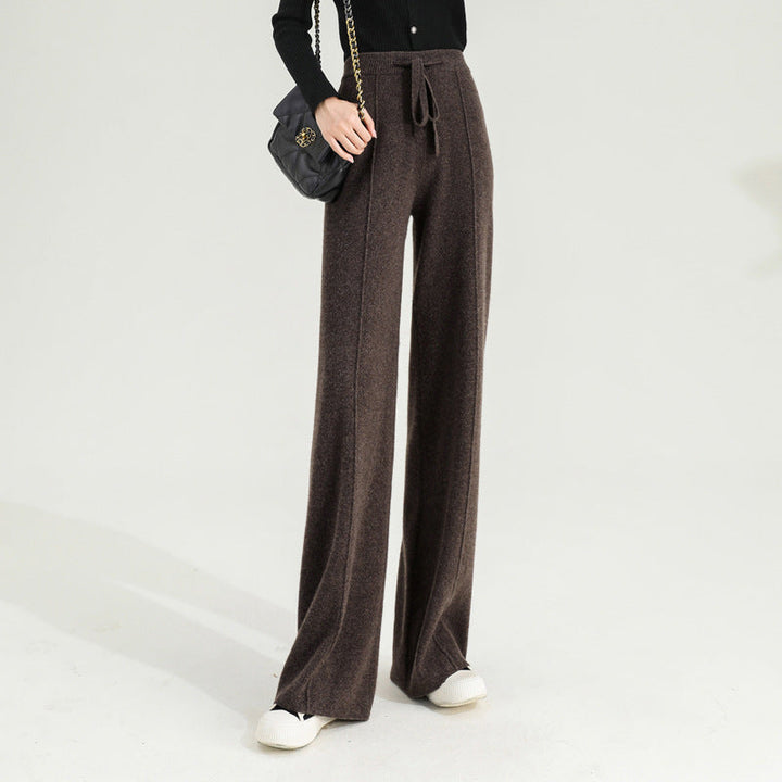 Elysia Merino Wool Wide-Leg Trousers