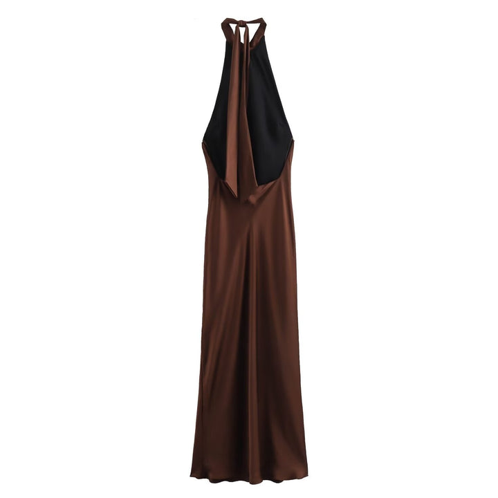Charlotte Elegant Halter Midi Dress
