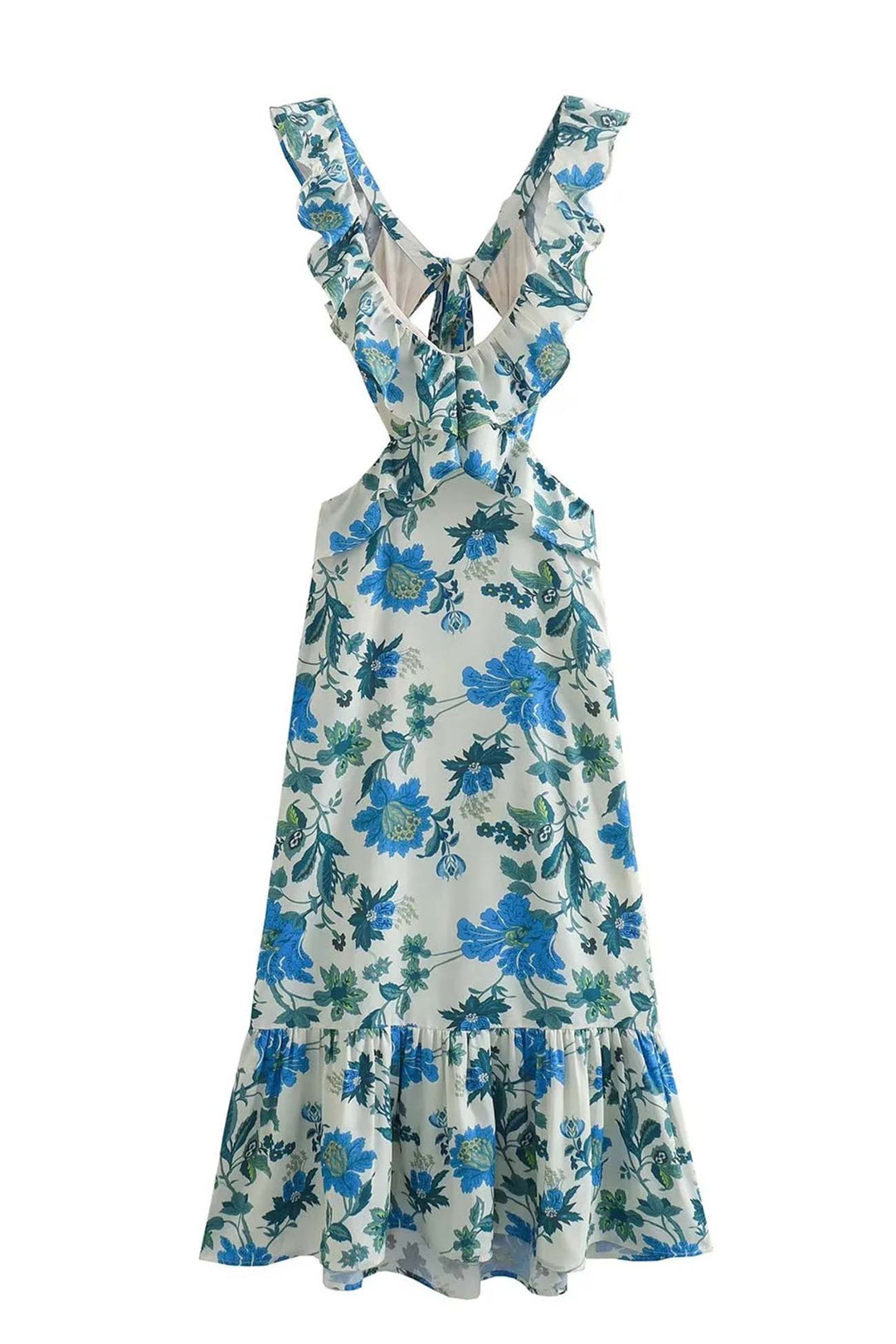 Amara Ruffle Strap Summer Maxi Dress