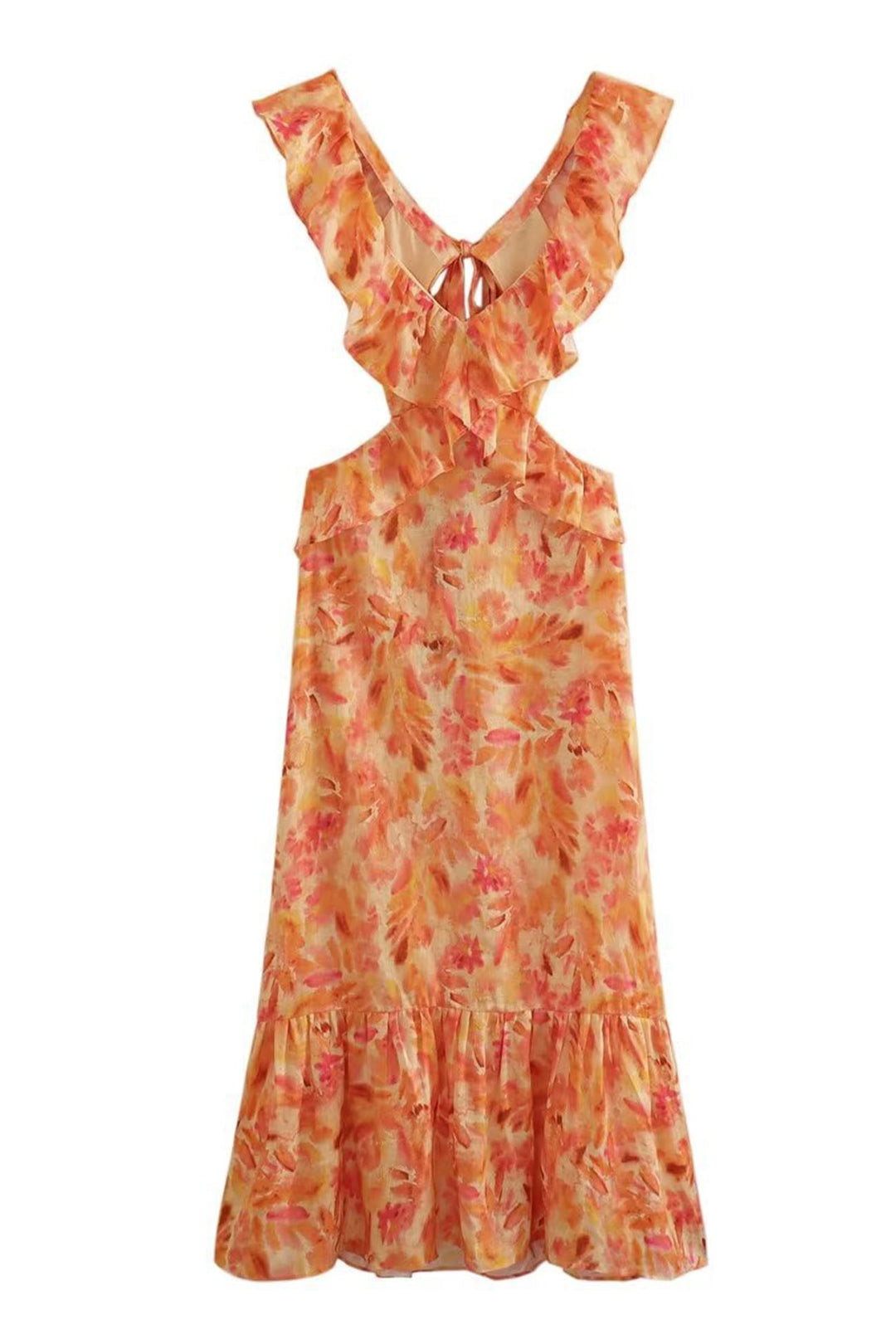 Amara Ruffle Strap Summer Maxi Dress