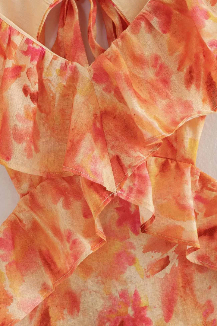 Amara Ruffle Strap Summer Maxi Dress
