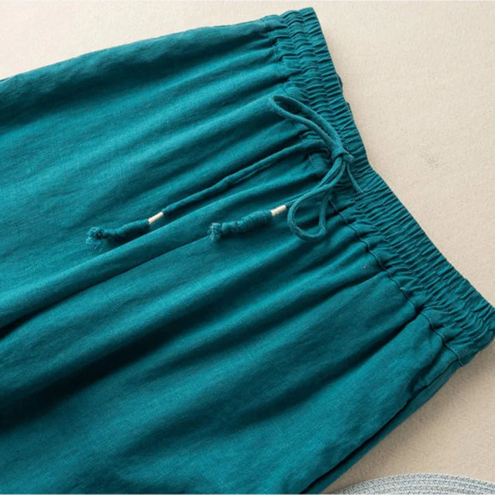 Selene Embroidered Wide Leg Pants