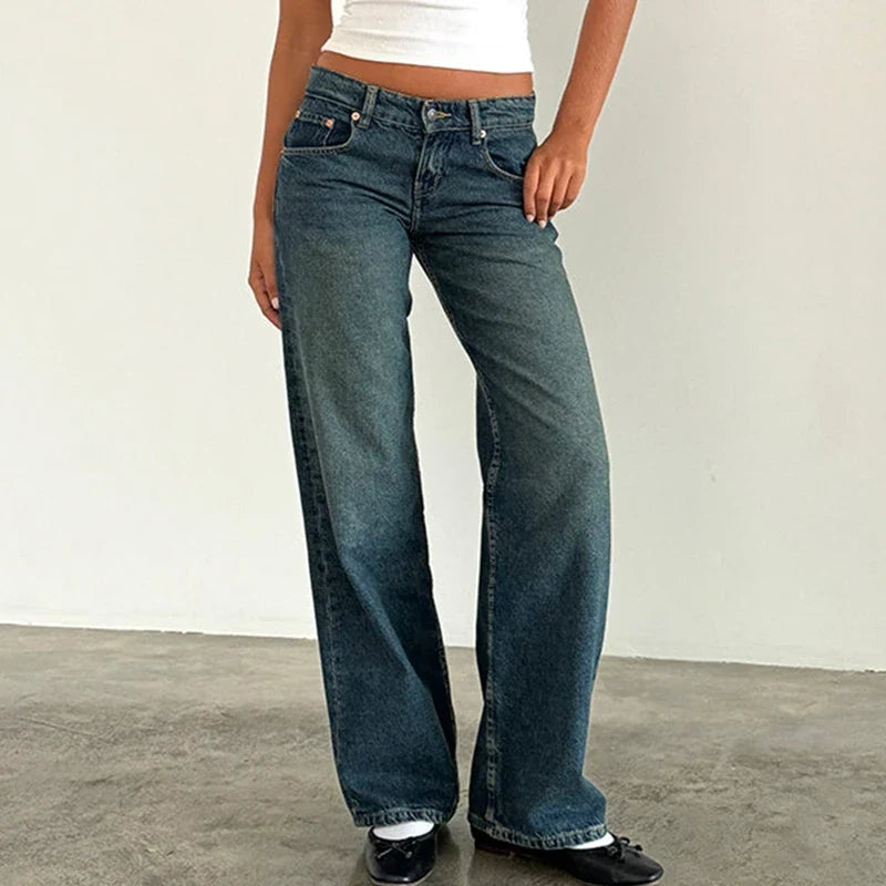 Miley Low-Waist Wide-Leg Jeans