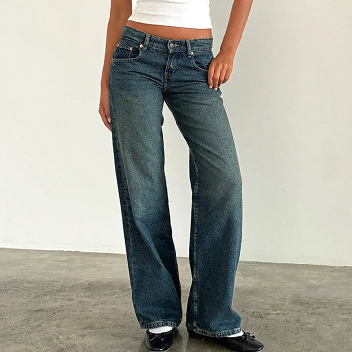 Miley Low-Waist Wide-Leg Jeans