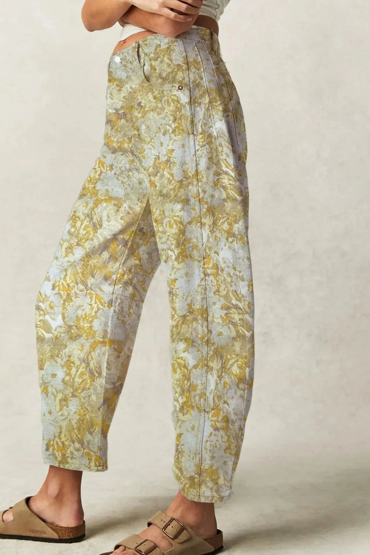 Virelle Tapestry Wide-Leg Jeans