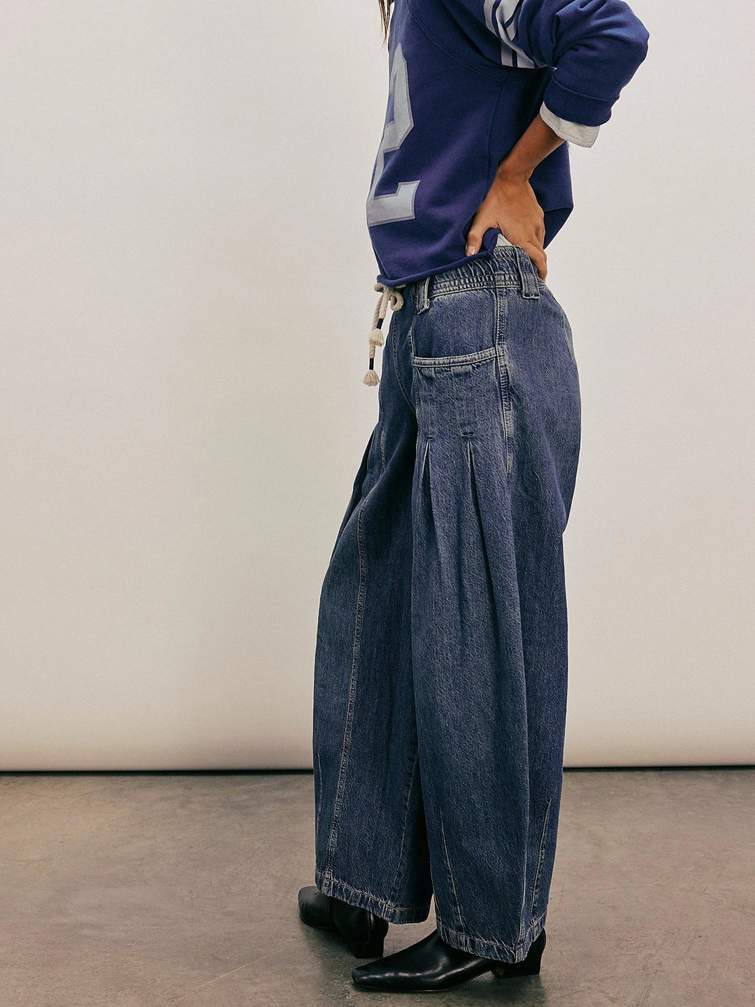 Auren Drawstring Denim Trousers