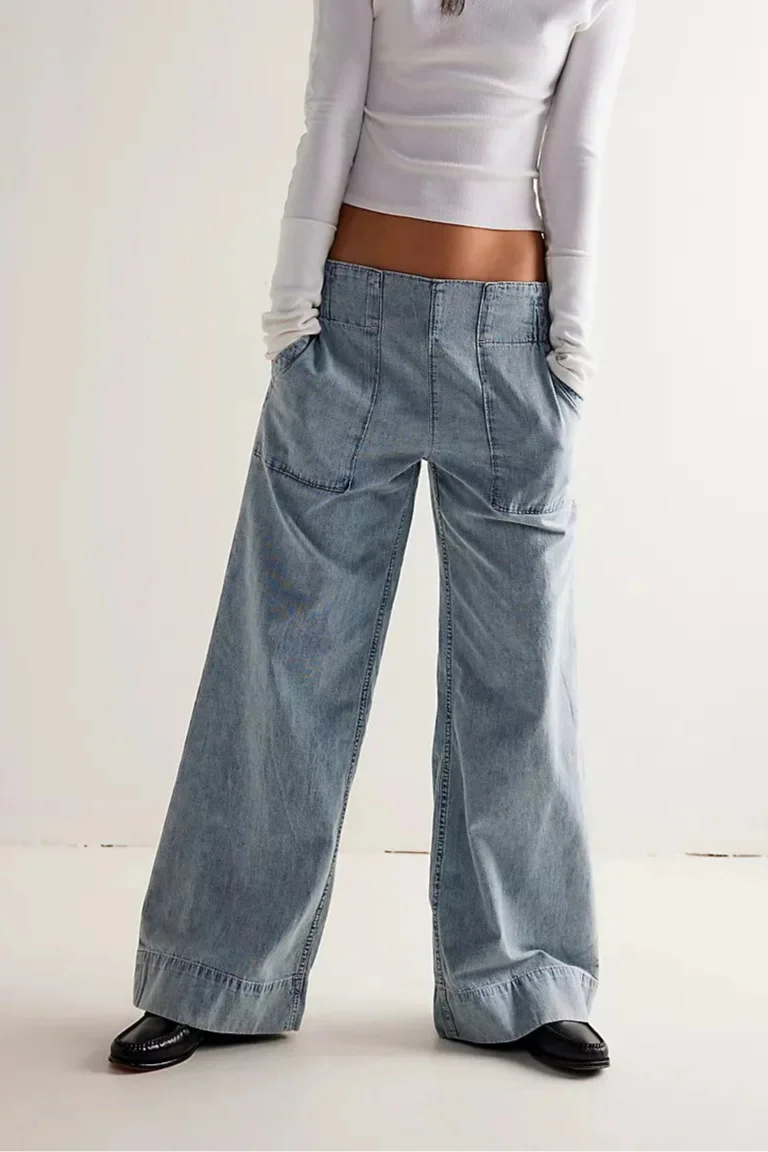 Solène Wide-Leg Denim Jeans